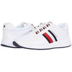 Tommy Hilfiger Tênis feminino Twrelida, Branco/Branco/Assinatura/Assinatura, 38