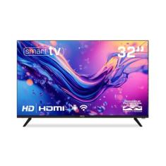 Smart TV HQ 32 HD Tela Infinita Sistema Android HQS32NKHM
