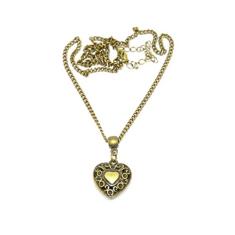 Gargantilha feminina com pingente de coração bijuterias