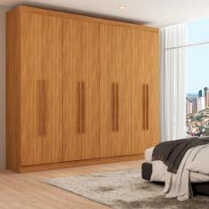 Guarda-Roupa Casal Ele e Ela 8 Portas 8 Prateleiras Cinamomo - Panorama Móveis
