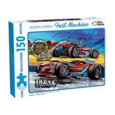 Quebra-Cabeça 150 peças Fast Machine - Carro de Corrida - Pais E Filho