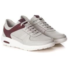 Tênis Sapatênis Masculino Sneaker Palmilha em Gel - RANSTER, Gelo, Bor