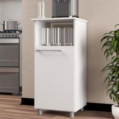 Armário de Cozinha Itália 1 Porta Branco - Panorama Móveis, Branco, Mo