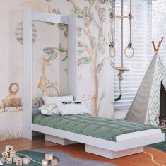 Cama Solteiro Articulável Vertical 80 Vancouver Branco