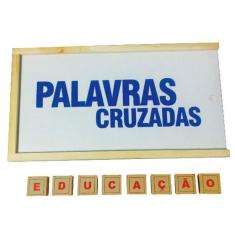 Brinquedos Educativos Jogo Palavras Cruzadas 50 Peças