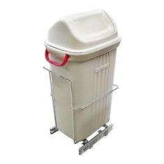 Lixeira De Base 30 Litros Trilhos Ecológica Jomer 8685