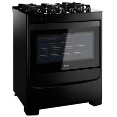 Fogão Consul 5 Bocas CFS5VAE com Mesa de Vidro e Acendimento Automático Bivolt – Preto