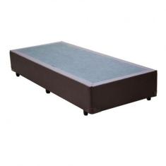 Cama Cama Box solteiro 88x188 marrom acolchoes