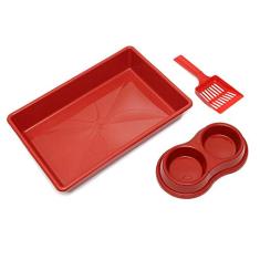 Kit Higiênico para Gatos (Vermelho) - Burdog