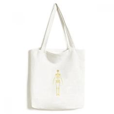 Ilustração de corpo humano, bolsa de lona, bolsa de compras, bolsa casual