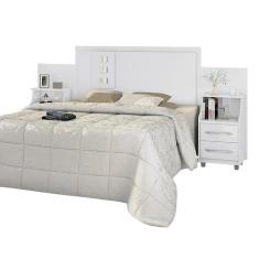 Cabeceira Camily Casal Extensível Branco