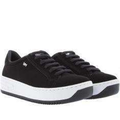 Tênis Via Marte Flatform Casual Nobuck Feminino Preto - 40-Feminino