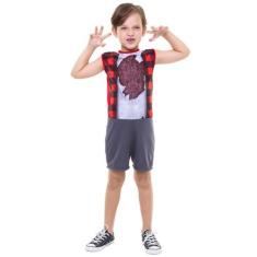 Fantasia Halloween Lobisomem Pop Infantil - Regina, P, M, G