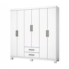 Guarda Roupa Casal A22 6 Portas 2 Gavetas Carioca Móveis