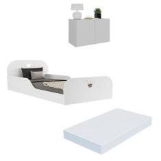 Cama Infantil Montessoriana com Colchão Incluso e Mesa de Cabeceira 2 
