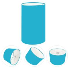 Cúpula Abajur Cilíndrica Cp-8002 Ø13x30cm Azul Turquesa