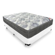 Cama Box Casal + Colchão De Molas Ensacadas Ortobom ISO SuperPocket 138cm