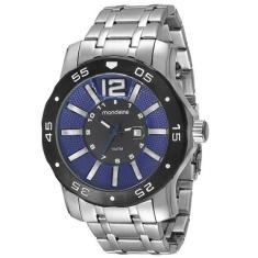 Relógio masculino mondaine prateado ultrasize 94851G0MVNA2