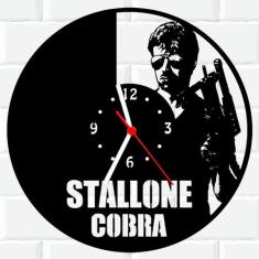 Relógio De Madeira Mdf Parede Sylvester Stallone Cobra - 3D Fantasy