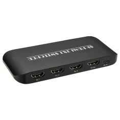 Domary Switcher HDMI 8K 3 em 1 Saída HDMI 2.1 Switcher 3 portas com suporte remoto IR 8K 60Hz 4K 120Hz HDCP 2.3 para Xbox PS4 PS5 UHD TV Monitor Projetor com controlador de desktop com fio