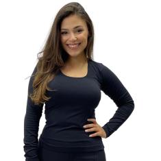 Blusa Lupo Clássica Manga Longa sem Costura-Feminino