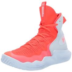 Under Armour Tênis de vôlei feminino Flow Highlight Ace, (101) Branco/Beta/Vermelho, 34