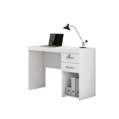 Mesa Para Escritório 2 Gavetas 1 Nicho Com Chave Lara - Jcm,  Branco