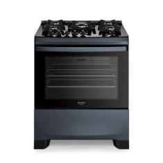 Fogão Dako 5 Bocas A Gas Supreme Timer Glass Titanium Bivolt, Bivolt