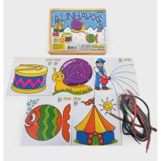 Brinquedo Educativo Alinhavos Iniciação Com 5 Placas - jottplay