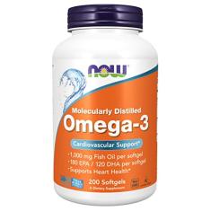 Omega 3 (200 Softgels) Now Foods - 180 Epa 120 Dha Importado