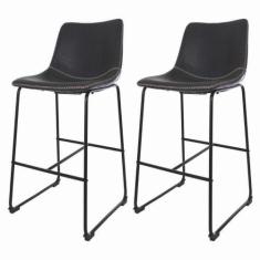 Kit 2 Banquetas Alta Munich Para Cozinha Bar Bistro Bancada - Cadeiras