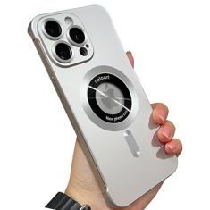 zjmriod Capa minimalista de silicone compatível com iPhone 13 Pro com amortecedor de lente de câmera, design sem moldura, capa ultrafina e à prova de choque, capa de proteção contra impactos simples e