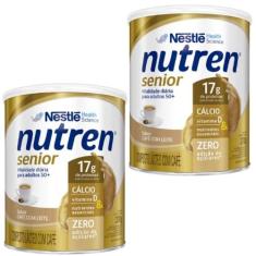 Nutren Senior  370g Suplemento Em Pó Nestlé Carboidratos - Kit c/2 lat