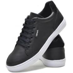 Tênis Cano Baixo Masculino Casual Form's, 37, Preto