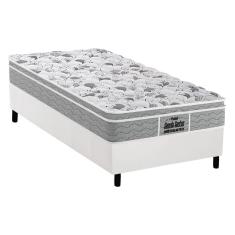Cama Box Solteiro: Colchão Espuma D45 Probel /ep Anatômico Guarda Costas Próextreme Plus + Base crc Courano White(88x188)