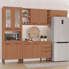 Cozinha Completa Modulada Tuboarte Larissa 100% MDF com Balcão 9 Porta
