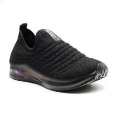 Tênis Infantil com Luzinha Led Confortável Calce Facil Criança Menino Menina-Masculino