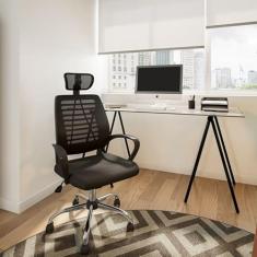 Cadeira de Escritório Diretor Giratória Free Preta