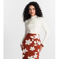 Blusa Feminina Rovitex Bege, GG, Bege