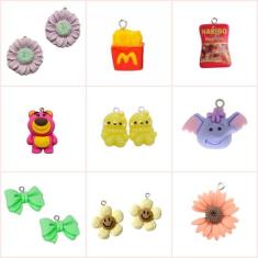 Pingente de resina infantil para colares e pulseiras (1 par) - IMPORTA