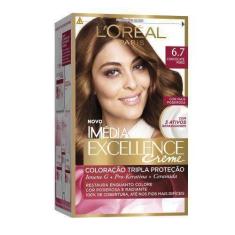 Tintura Imédia Excellence Creme L'Oréal 6.7 Chocolate Puro - Loreal - 