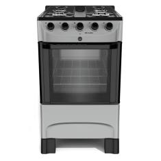 Fogão Mueller Titânio 4 Bocas Com Mesa Esmaltada Mfi4bc