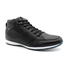 Tenis Sapatenis em Couro Casual Cano Medio Netony 1008-Masculino