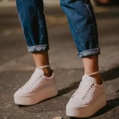 Tenis Plataforma Feminino Sola Alta Fashion Moda Blogueira - Tenehi, 3