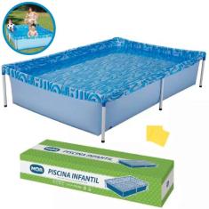 Piscina Com Armação 1000 Litros 189 X 126 X 42 Cm mor