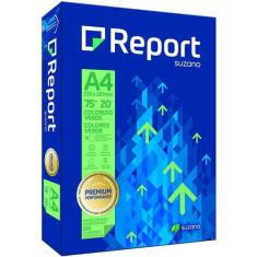 Papel A4 Verde Premium Resma Com 500 Folhas 75Gm - Report