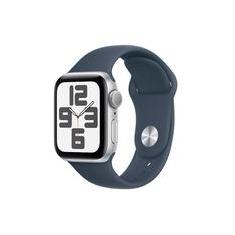 Apple Watch SE 40mm GPS Caixa Prateada de Alumínio, Pulseira Esportiva Azul-Tempestade, Tamanho P/M, Neutro em Carbono - MRE13BZ/A