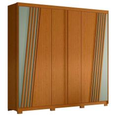 Guarda Roupa Casal 6 Portas 240cm Ouro Verde Cinamomo Sálvia Albatroz