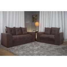 Sofá 2 e 3 Lugares Marrom 603 Porto - Alpoim