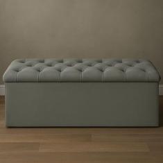 Recamier Bau Estofado Casal King Padrão Anita 195 cm Veludo - BELA DO 